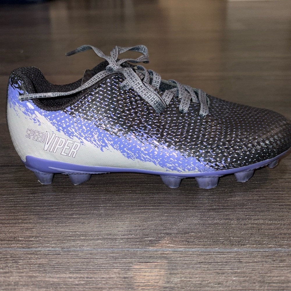 DSG Speed Viper Soccer Cleats Size 12 Black/Purple/Silver - Picture 2 of 13